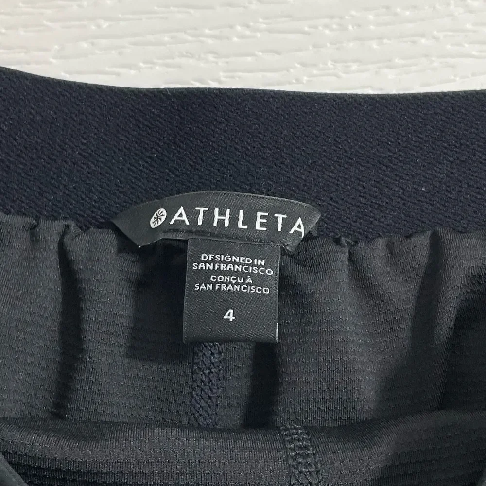 Athleta Vienna Cargo Skort Size 4 Black Golf Sporty Athletic‎ Athleisure